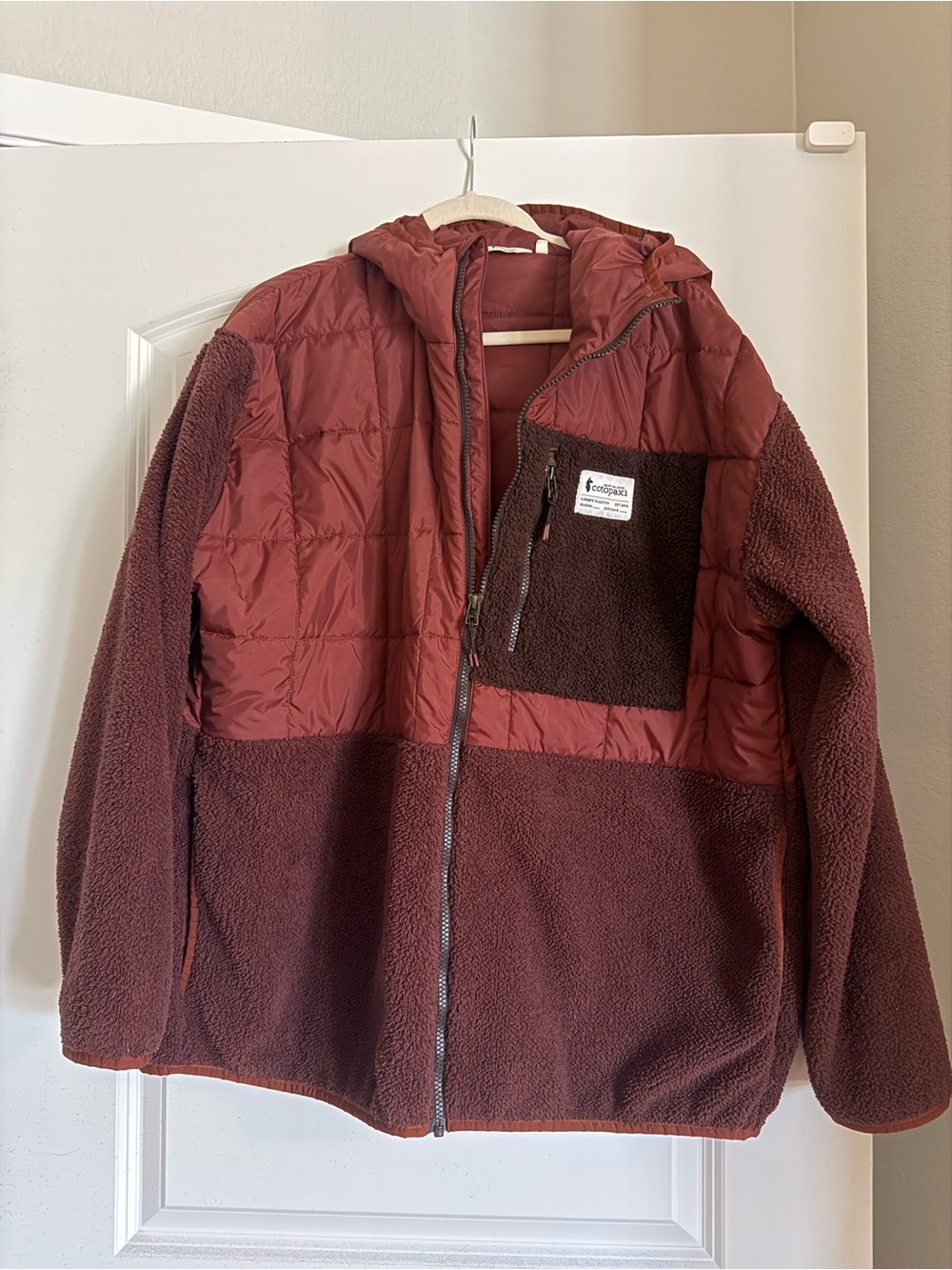 Cotopaxi Men's Hooded Sherpa Puffer Jacket - Deep Burgundy